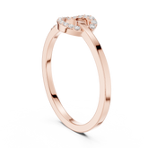 Dainty Love Knot Lab Grown Diamond Ring